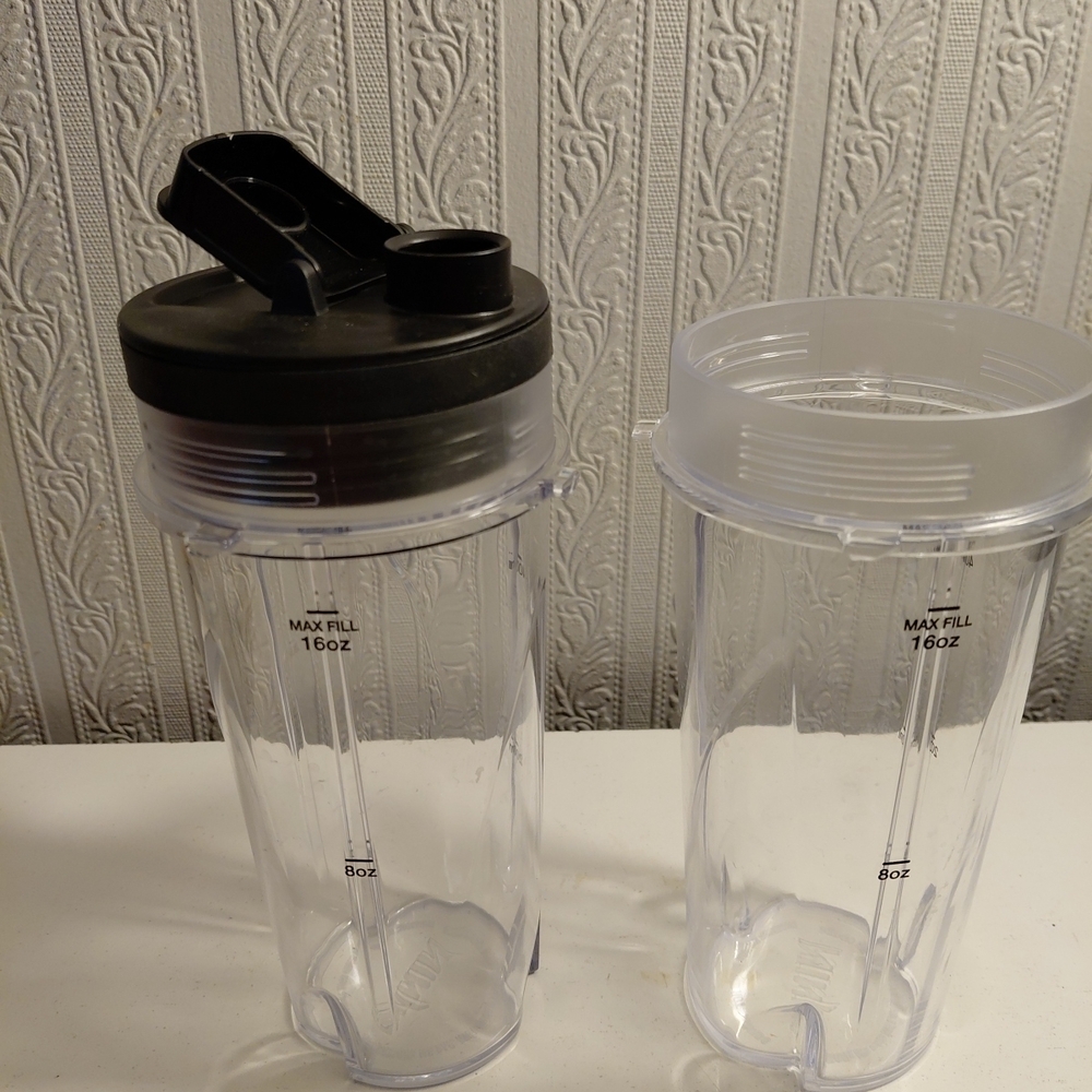 Ninja Black and Clear Blender Cups